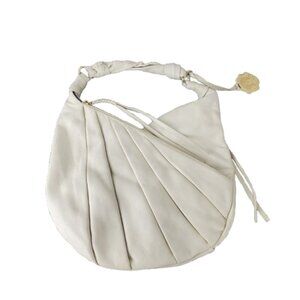 Vince Camuto women's ivory double zipper handbag